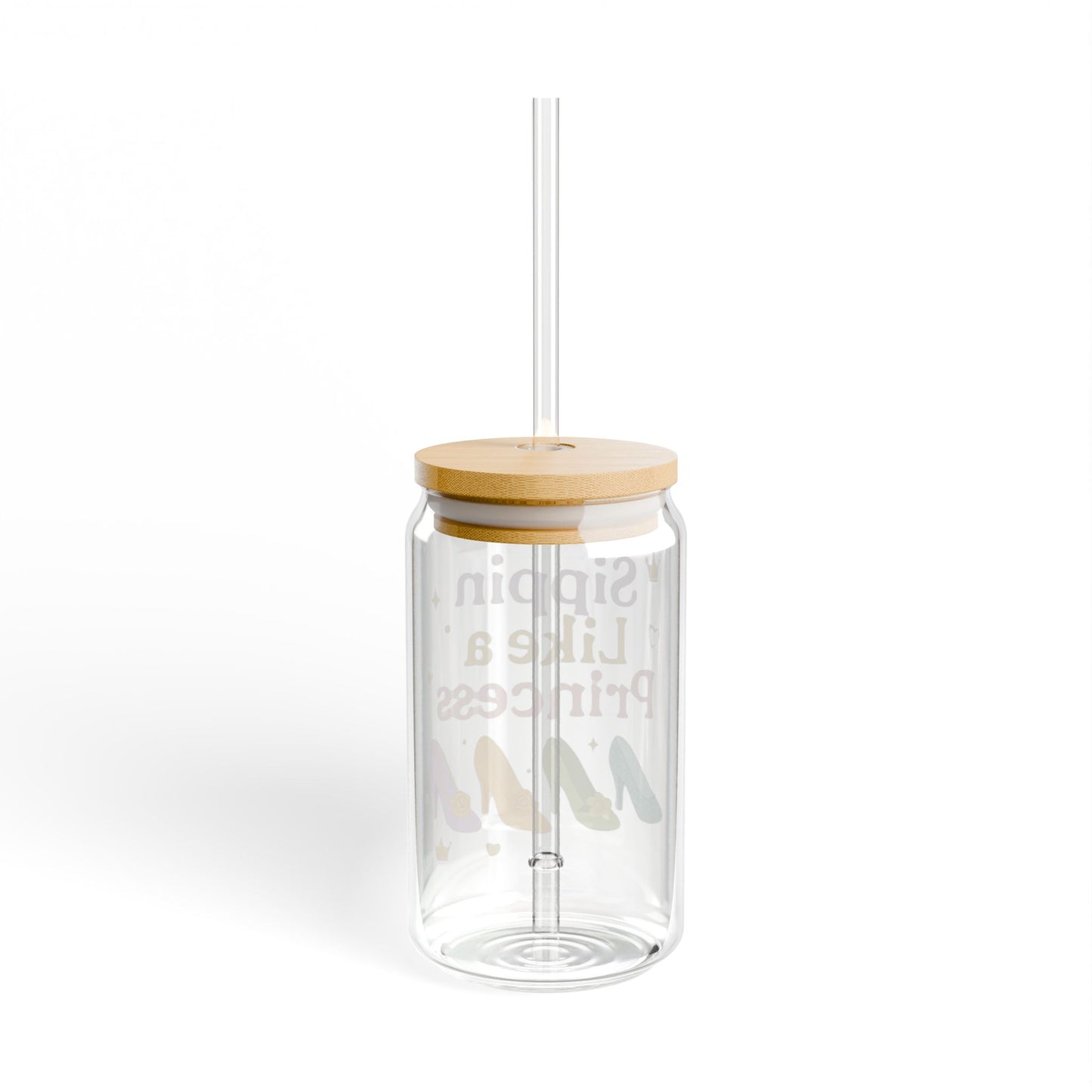 'Sippin Like a Princess' 16oz Beverage Jar